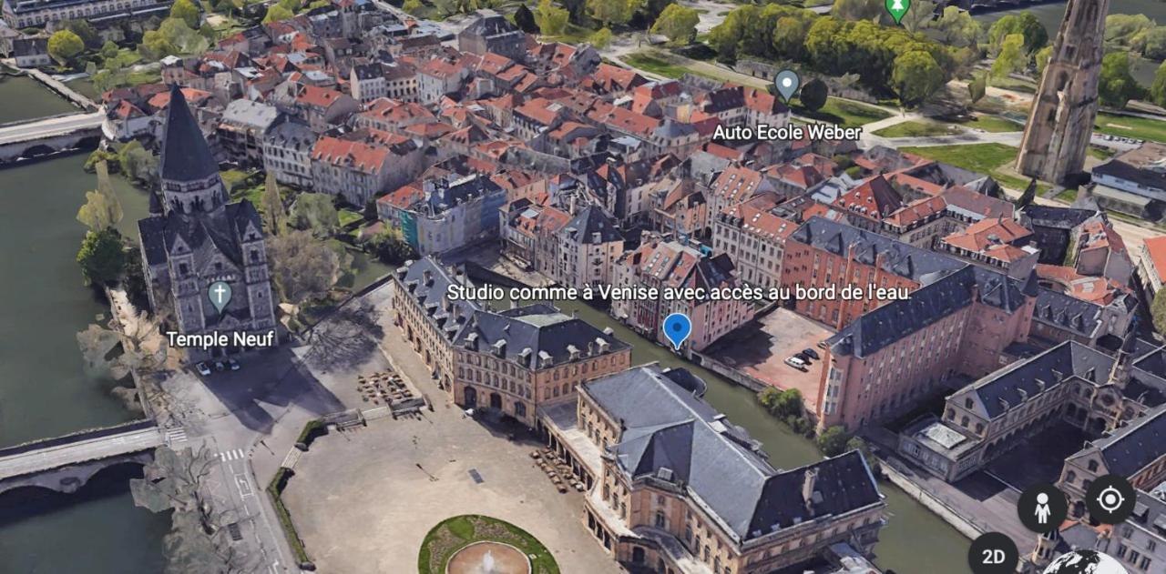 Romantique "Comme A Venise" Au Bord De L'Eau Avec Parking Metz Eksteriør billede